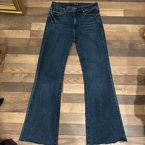 Just Black Women's high waist Boot Cut Jeans - Dark Blue